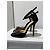 Jimmy Choo Satin Bow Rhinestone High Heel Sandals Black - view 3