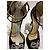 Jimmy Choo Satin Bow Rhinestone High Heel Sandals Black - view 5