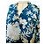Autre Marque Le Sarte Pettegole Camicia Stampa Floreale Blu Bianco - vista 5