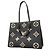 Borsa Tote Louis Vuitton Monogram Empreinte Bicolor OnTheGo MM Nero Beige