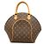 Borsa Louis Vuitton Monogram Ellipse MM Marrone