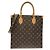 Borsa Louis Vuitton Monogram Sac Plat PM Marrone