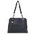 Borsa a tracolla Chanel in pelle di vitello martellata nera Nero
