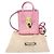 Borsa a mano in pelle Gucci GUCCI x Bananya Rosa - vista 2