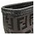 Fendi Zucchino Leder Tote Bag Dunkelbraun - Ansicht 9