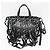 Borsa Balenciaga Laundry Cabas XS Fringe Nero - vista 16