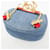 Mini zaino a tracolla Chloé Drew Rosso Blu - vista 4