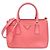 Borsa a mano da donna Prada Saffiano Galleria BN2316 Rosa