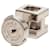Hermès Silver Palladium Plated Enamel Cage D H Push Back Earrings Silvery  - view 4