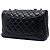 Chanel Black Jumbo Classic Lambskin Single Flap Nero - vista 2