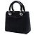 Dior Black Medium Nylon Cannage Lady Dior Nero - vista 2
