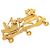 Spilla Christmas Carriage in smalto e placcato oro Gold di Hermès D'oro - vista 2