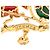 Spilla Christmas Carriage in smalto e placcato oro Gold di Hermès D'oro - vista 3