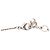 Collana con pendente Robot Cat in ottone argentato, resina, strass e perle finte Chanel Argento - vista 5