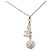 Colar com pingente Chanel Silver CC Brass Strass Prata - vista 2