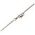 Colar com pingente Chanel Silver CC Brass Strass Prata - vista 4