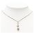 Colar com pingente Chanel Silver CC Brass Strass Prata - vista 5