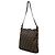 Bolsa de ombro Fendi em lona Zucca marrom - vista 2