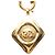 Collana con pendente Chanel Gold CC placcato oro a forma di diamante D'oro - vista 2