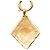 Collana con pendente Chanel Gold CC placcato oro a forma di diamante D'oro - vista 3