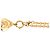 Collana con pendente Chanel Gold CC placcato oro a forma di diamante D'oro - vista 5