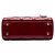 Lady Dior mini in vernice rosso cannage Bordò - vista 3