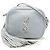 Borsa Blogger in pelle di vitello blu con monogramma Saint Laurent Blu chiaro