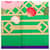 Sciarpa in seta Hermès Green Roseraie 90 Verde - vista 4