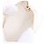 Llavero y colgante para bolso Chanel White Mini Lambskin CC in Love Heart Blanco Crudo - vista 3