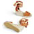 Gucci Espadrilles con zeppa e lacci Marrone  - vista 3