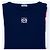 Loewe langes Strickkleid in Navy Blau mit Streifen Blanco Azul Naranja - vista 10