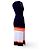 Loewe langes Strickkleid in Navy Blau mit Streifen Blanco Azul Naranja - vista 6