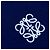 Loewe langes Strickkleid in Navy Blau mit Streifen Blanco Azul Naranja - vista 8