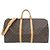 Borsa Boston Louis Vuitton Monogram Keepall Bandoulière 55cm Marrone Monogramma