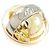 Anello Cartier Trinity Must Essence 2002 Christmas Limited Edition Rosa Bianco Giallo - vista 3