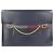Borsa a mano Hermès blu navy in pelle box calf