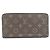 Louis Vuitton Monogram Zippy Wallet M41895 Marrone Fuschia