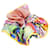 Hermès Hermes ANIMAPOLIS Claudia Chouchou Silk Scrunchie Multiple colors Orange