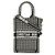 Borsa per telefono Christian Dior Book Tote Nero Bianco - vista 2