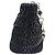 Borsa Miu Miu Matelassé Nappa Crystal Rhinestone Nero - vista 3