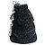 Borsa Miu Miu Matelassé Nappa Crystal Rhinestone Nero - vista 4