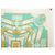 Hermès FULAR VINTAGE HERMES THEATRE LA SCALA 1ª EDIZIONE 1974 HERON CARRÉ Verde - vista 3