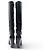 BOTAS LOUIS VUITTON SILHOUETTE 38 PUNTA CUADRADA CUERO NEGRO - vista 5