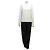 Céline NUOVO COMBINAZIONE PANTALONE CELINE CAMICIA 40 M NERO BIANCO LANA
