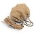 CHANEL BOURSE CORDON A22054 CLUTCH IN PELLE BEIGE BORSA A MANO - vista 7