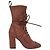 Stivaletti stringati Veruka di Stuart Weitzman in pelle Rose Pink Marrone Rosa