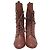 Stivaletti stringati Veruka di Stuart Weitzman in pelle Rose Pink Marrone Rosa - vista 2