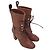 Stivaletti stringati Veruka di Stuart Weitzman in pelle Rose Pink Marrone Rosa - vista 6