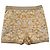 Sandro Misha Metallic-Threaded Shorts in Yellow Viscose - view 2