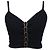 Autre Marque Top a canotta Dion Lee Central Chain in viscosa nera Nero
